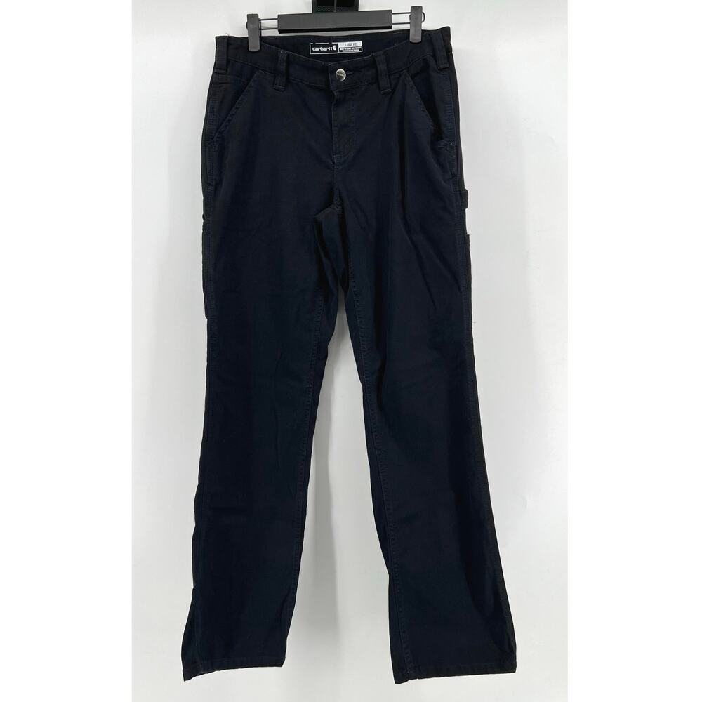 Carhartt | Rugged Flex Loose Fit Canvas Work Pants Black Women's 6 Regular